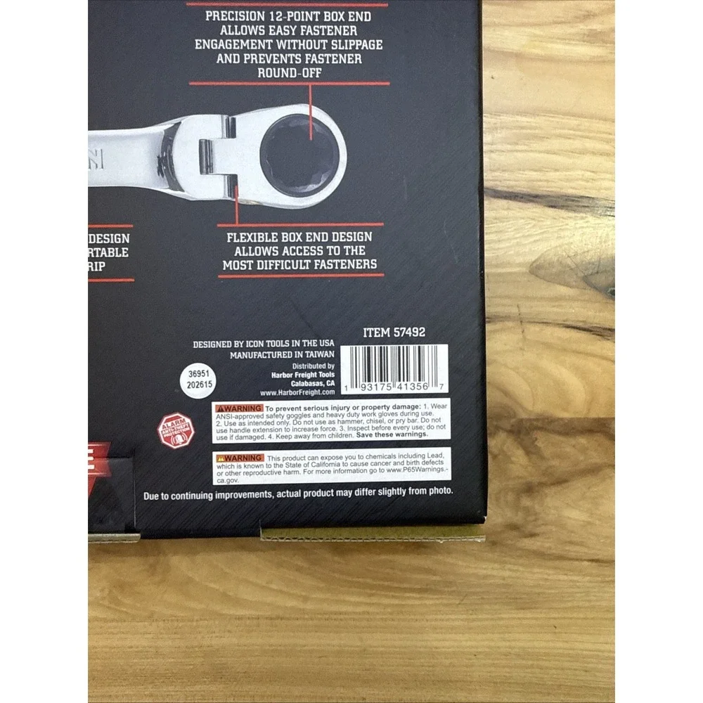 Icon Tools Ratcheting Wrench Set Bundle Of 3 - Professional, Flex Head, Stubby